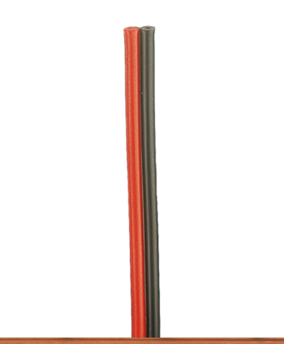 BRAWA 32380 Doppellitze 0,75 mm², 15 m Spule, rot/schwarz