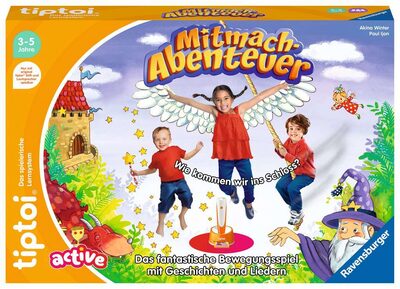 RAVENSBURGER 00130 tiptoi® Lernspiel - ACTIVE Mitmach-Abenteuer