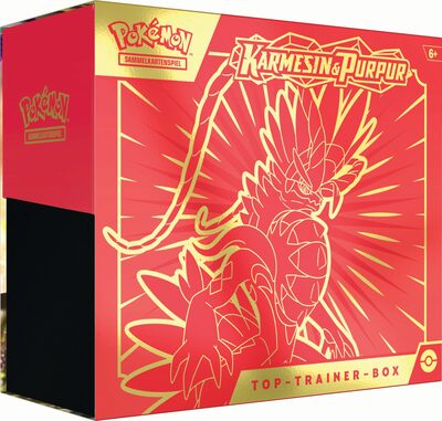 POKEMON 45579 PKM Pokémon Top-Trainer Box Karmesin & Purpur, sortiert
