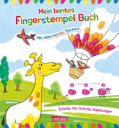 CARLSEN 118956 Mein buntes Fingerstempel-Malbuch