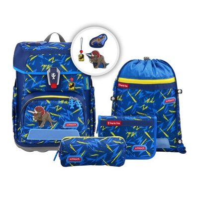 STEP BY STEP 138063 CLOUD schleich® Schulranzen-Set, Dinosaurs, Triceratops, 5-teilig