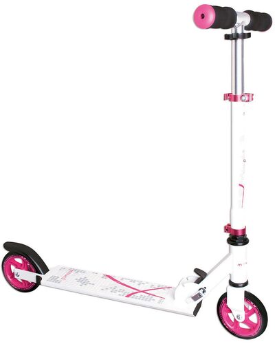 AUTHENTIC SPORTS & TOYS 347 muuwmi Aluminium Scooter 125 mm weiß-pink