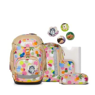 ERGOBAG 01298-90353-10 Schulranzen-Set Flower PowBär pack, Beige