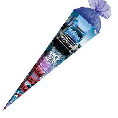 ROTH 678843 Motiv-Schultüte Polizei 110, 85 cm