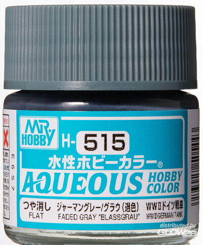 MR HOBBY - GUNZE H-515 Mr Hobby -Gunze Aqueous Hobby Colors (10 ml) Faded Gray 'Blassgrau [30