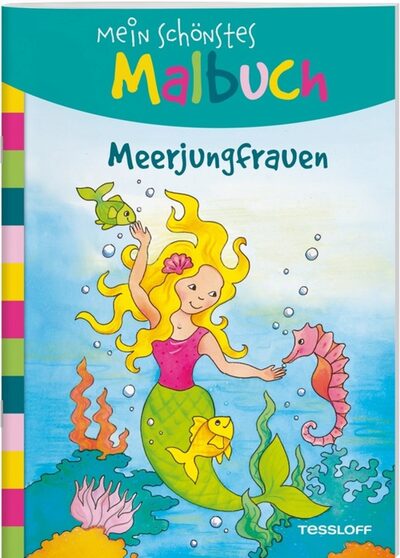 TESSLOFF 378864182 Mein schönstes Malbuch Meerjungfrauen Malen für Kinder ab 5 Jahren