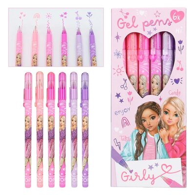 DEPESCHE 12191 TOPModel Girly Gel Stifte Set, 6 Stifte