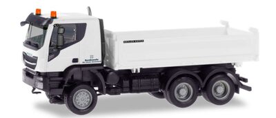HERPA 746588 1:87 Iveco Trakker 6×6Meiller-Kipper 'Bundeswehr'