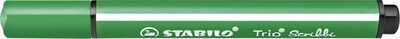 STABILO 368/936 Gefederter Dreikant-Filzstift - STABILO Trio Scribbi - Einzelstift - grün