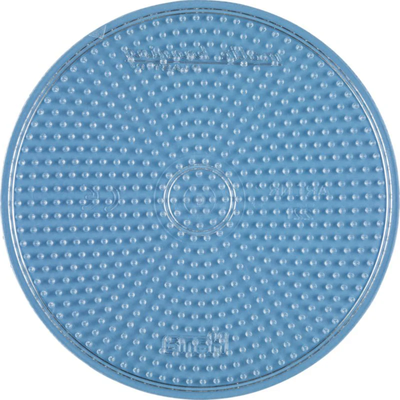 HAMA 221-TR Bügelperlen Midi Stiftplatte 221 TR, groß, transparent, Kreis
