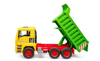 BRUDER 02765 MAN TGA LKW mit Kippmulde - Jubiläumsartikel 50 Jahre BRUDER