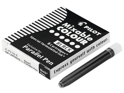 PILOT PEN 1108001 Parallel Pen Patronen schwarz, 6 Stück