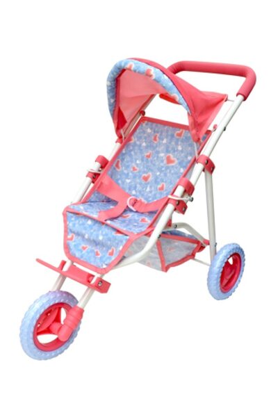 idee+spiel 60494 dollsworld Luxus Dreirad-Faltpuppenwagen