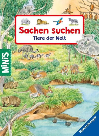 RAVENSBURGER46239 Ravensburger Minis: Sachen suchen Tiere der Welt