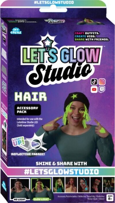 LET'S GLOW STUDIO LG3361H-CDU Zubehör Haar Accessoires Set: Zusätzliches Bastelset