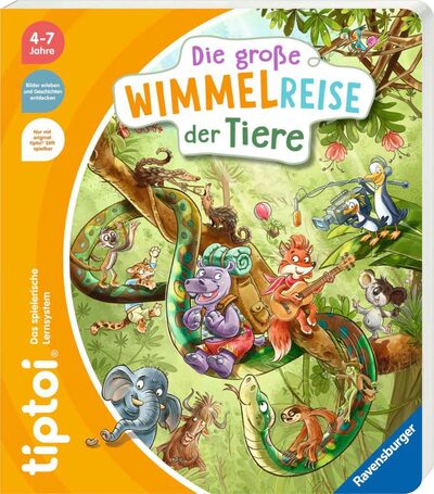 RAVENSBURGER 49259 tiptoi® Die große Wimmelreise der Tiere