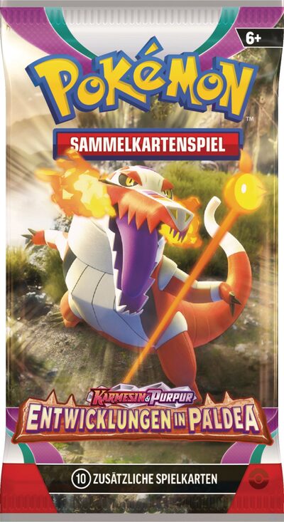 POKEMON 45583 PKM Pokémon KP02 Karmesin & Purpur Entwicklung in Paldea Booster
