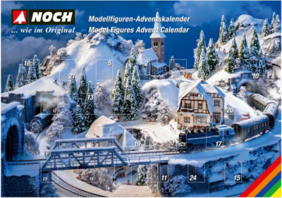 NOCH 15996 H0 Figuren-Adventskalender 25 Figuren + Zubehör