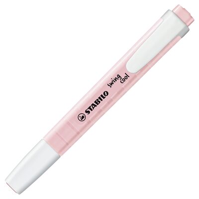 STABILO 275/129-8 Textmarker - STABILO swing cool Pastel Edition - Einzelstift - rosiges Rouge