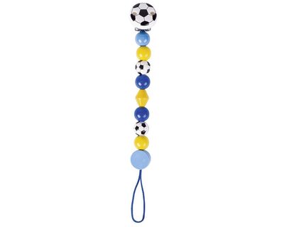 HEIMESS 763600 Schnullerkette Fußball, blau