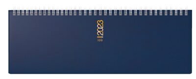 BRUNNEN 7031302303 Querkalender Modell AC Tischkalender 2023, blau