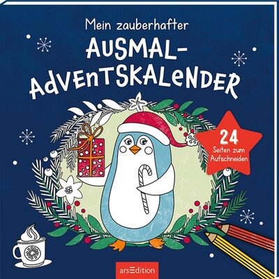 ARSEDITION 135866 Mein zauberhafter Ausmal-Adventskalender
