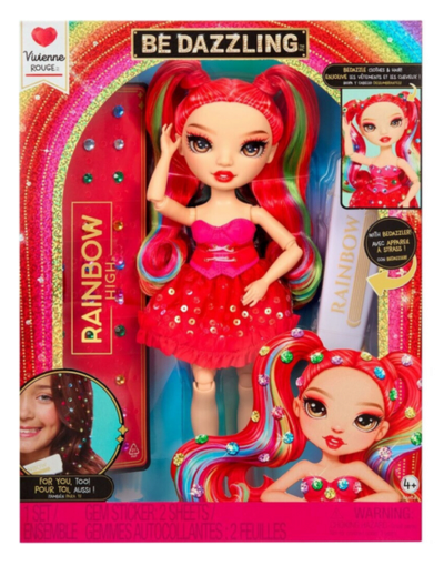 MGA 597803-EUC Rainbow High Be Dazzling Fashion Doll - Vivienne Rouge