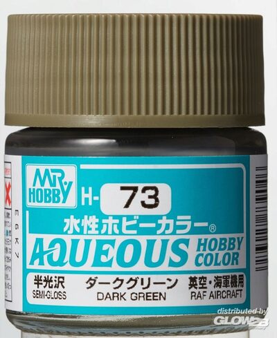 MR HOBBY - GUNZE H-073 Mr Hobby -Gunze Aqueous Hobby Colors (10 ml) Dark Green [30