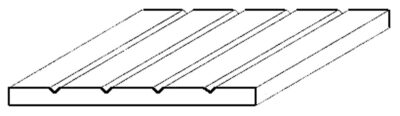 EVERGREEN 504030 Strukturplatte, 1x150x300 mm