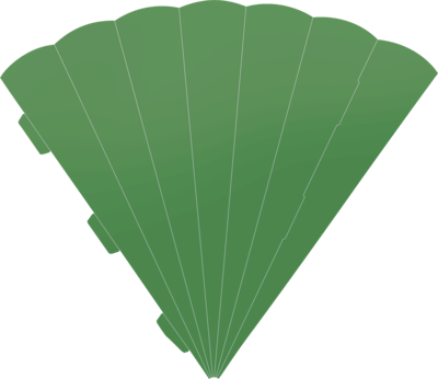 BRUNNEN 204870153 Schultüte Karton Eck 69 cm mittelgrün