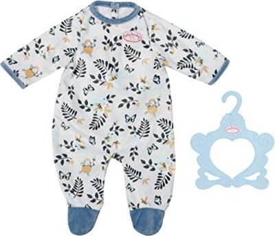 ZAPF 706824 Baby Annabell Strampler blau Blätter 43 cm