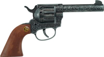 J.G. Schrödel Welt 203 8671 Magnum antik Metall 12-Schuss Pistole Western