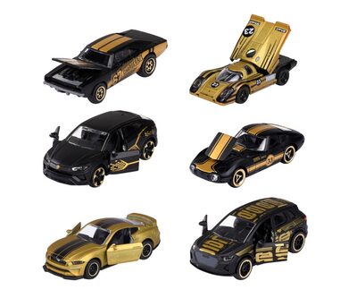 MAJORETTE 212054030 1:64 Limited Edition 9 - Spielzeugauto im Gold-Design, sortiert