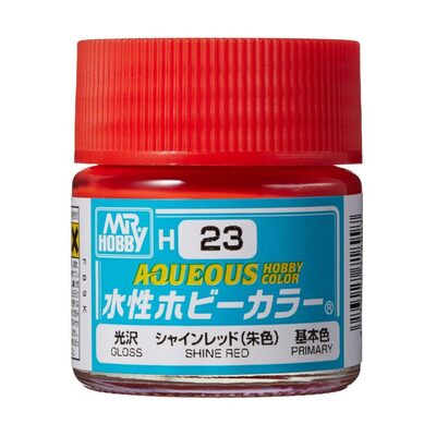 MR. HOBBY H-023 Aqueous Hobby Colors (10 ml) Shine Red