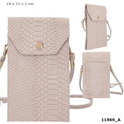 DEPESCHE 11969 TOPModel Handytasche Sichtfenster Beige
