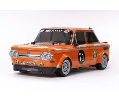 TAMIYA 300058649 1:10 RC NSU TT Prinz Jägermeister M-05
