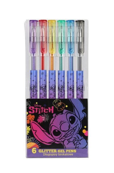 STITCH 91378PTR CoolPack Glitzer-Stifte, 6 Farben Stitch