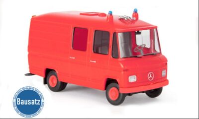BREKINA 10220 Mercedes Sortiment zum Bau von 1 L 508 RTW rot rot, 1970,