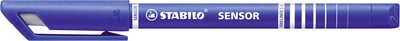 STABILO 189/41 Fineliner mit gefederter Spitze - STABILO SENSOR F - fein - Einzelstift - blau