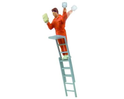 VIESSMANN 5117 H0 Plakatkleber auf Leiter, bewegt