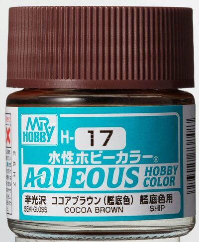 MR. HOBBY H-017 Aqueous Hobby Colors (10 ml) Cocoa Brown