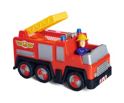SIMBA 109252505 Feuerwehrmann Sam Jupiter mit Sam Figur