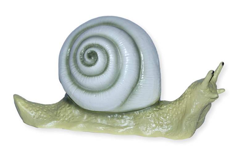 Deko Garten Figur Dekofigur Gartenfigur Tierfigur Schnecke mit Haus aus Kunststoff Höhe 18 cm
