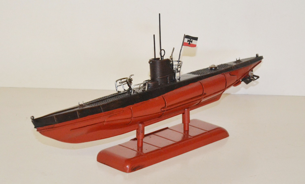 Blechmodell Nostalgie Modell U-Boot Deutsche Kriegsmarine Unterwasserboot Blech L 40 cm