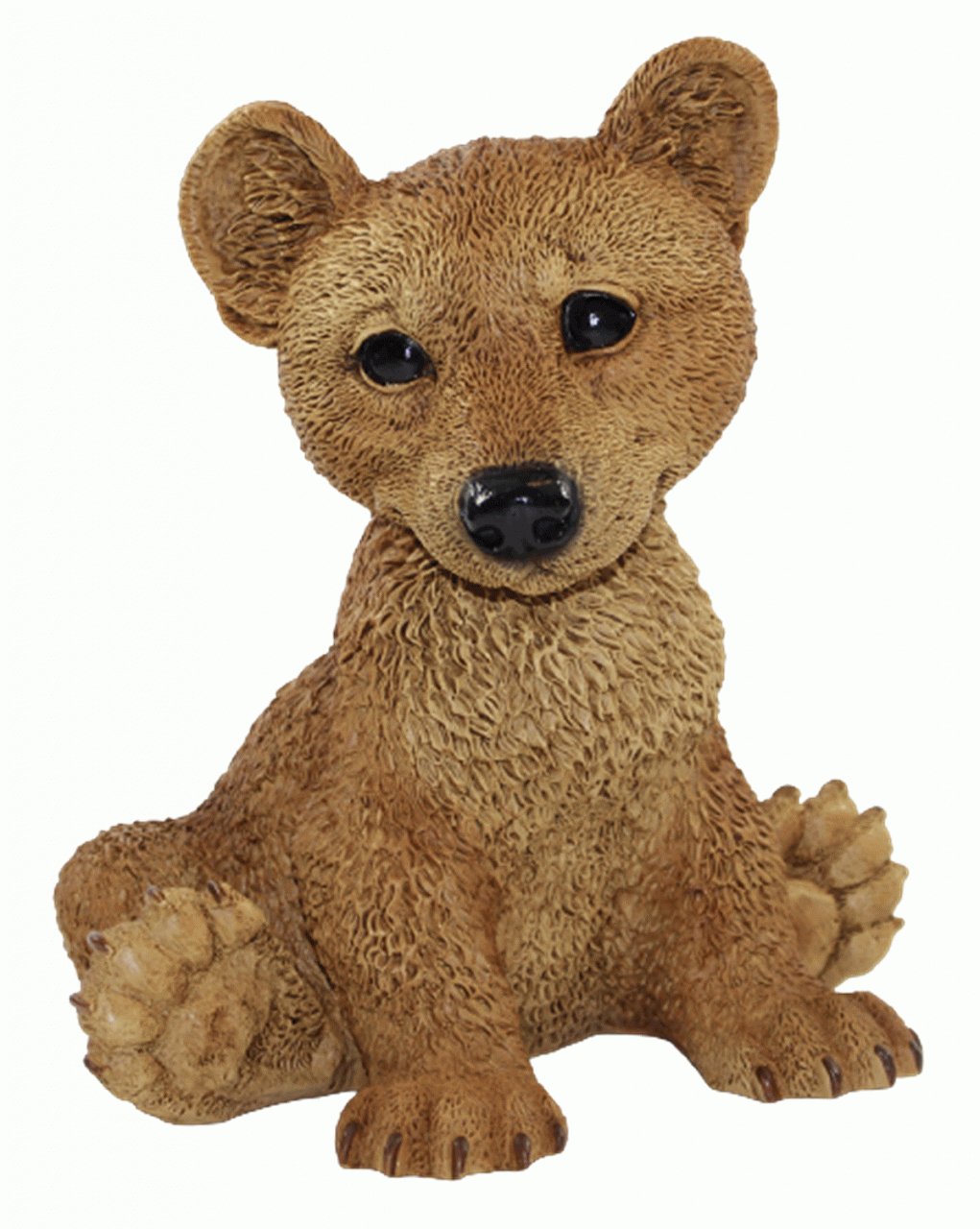 Dekofigur Tierfigur Bärfigur junger Bär sitzend Kollektion Castagna Sammlerfigur aus Resin H 22 cm