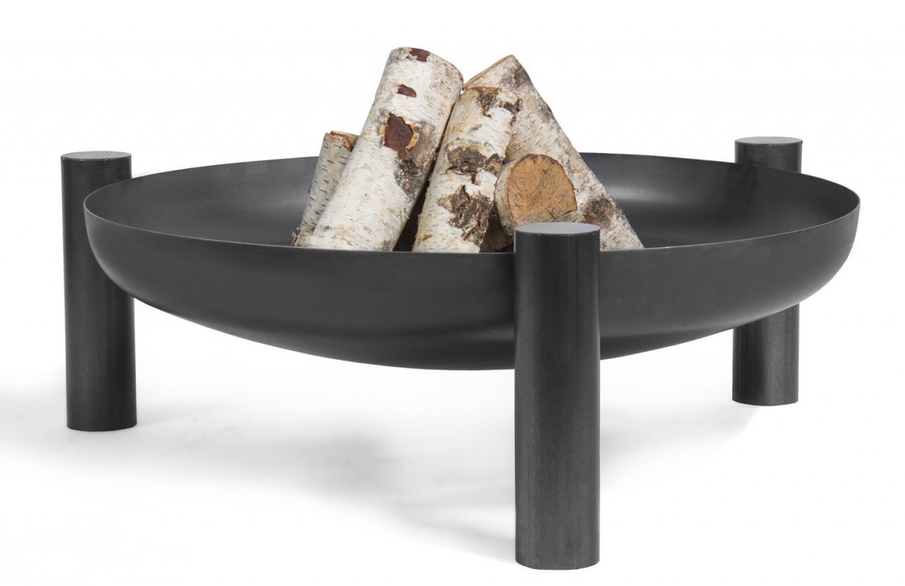 Feuerschale 'Palma' Ø 80cm Feuerstelle für den Garten aus Stahl Feuerkorb als Wärmequelle oder Grill