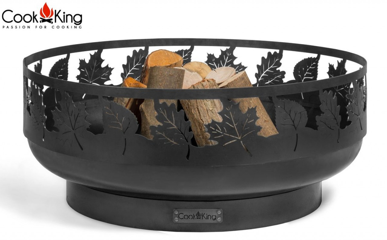 Feuerschale 'Toronto' Ø 80 cm Feuerstelle für Garten aus Stahl Feuerkorb als Wärmequelle oder Grill