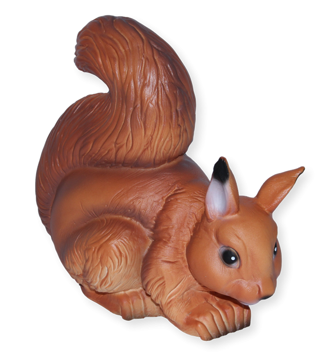 Deko Garten Figur Eichhörnchen H 25 cm aus Kunststoff Gartenfigur Dekofigur Tierfigur