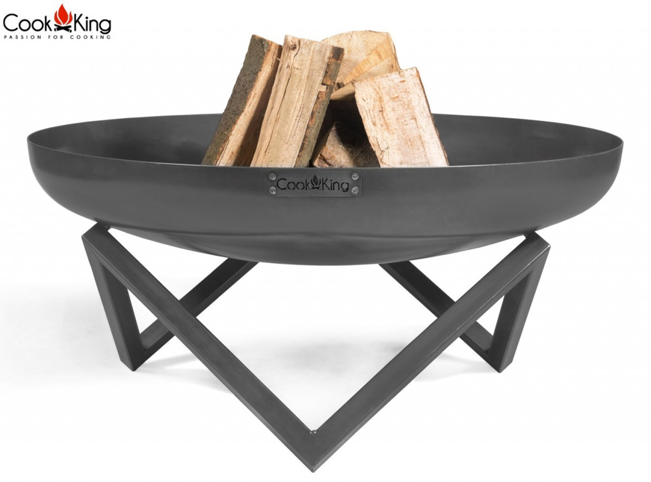 Feuerschale 'Santiago' Ø 70 cm Feuerstelle für Garten aus Stahl Feuerkorb als Wärmequelle oder Grill