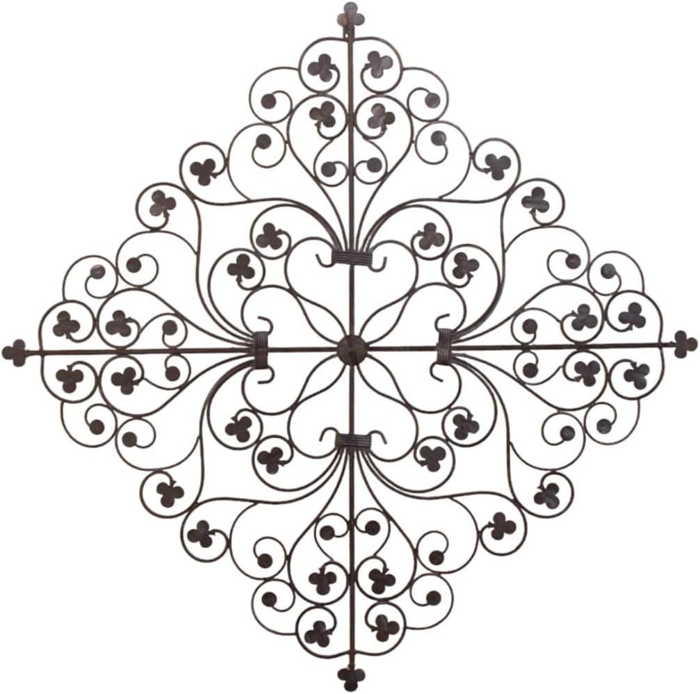 Wanddekoration aus Metall Ornament Länge 67 cm Wanddeko Wandbild Metallbild